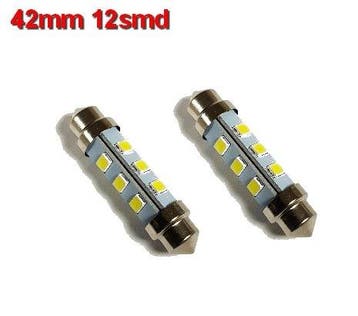 Buislampen 42mm 2835smd Warm-wit 10-40v, Verzenden, Nieuw