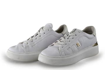 Tommy Hilfiger Sneakers in maat 40 Wit, Verzenden, Wit, Sneakers of Gympen, Gedragen