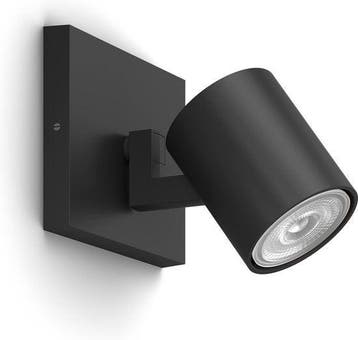 Philips Runner opbouwspot - 1-lichts - zwart tweede kans, Verzenden, Nieuw