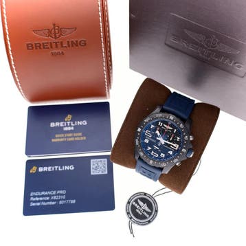 Breitling Endureance Blue X82310; Chronograaf Heren Hor..., Overige merken, Overige materialen, Kunststof, Ophalen of Verzenden