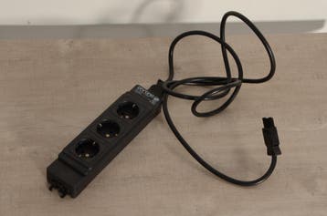 Ahrend stekkerblok, zwart, 3 aansluitingen, Ophalen of Verzenden, Nieuw in verpakking