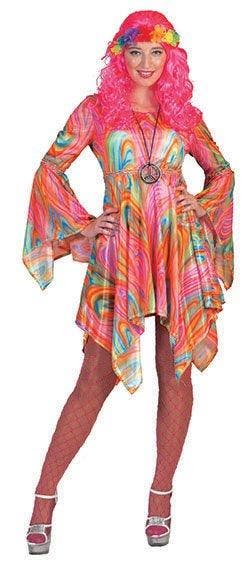 Hippie dames jurk psychedelisch, Kleding | Dames, Carnavalskleding en Feestkleding, Nieuw, Ophalen of Verzenden