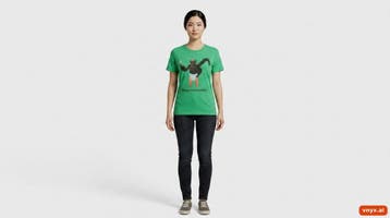 KICKS T-shirts Dames maat M Groen Vintage, Ophalen of Verzenden, Nieuw