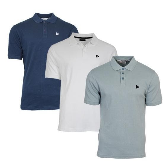 Donnay Donnay Heren - 3-Pack - Polo shirt Noah - Navy / Wit, Kleding | Heren, Polo's, Nieuw, Verzenden