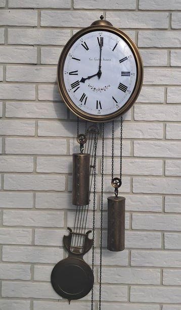Comtoise klok - WUBA Warmink Wanduhr - Messing - 1960-1970 -