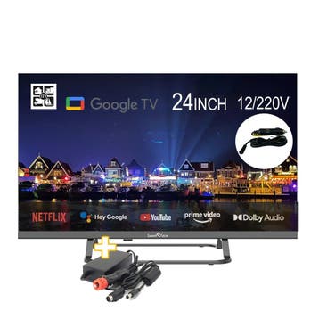 Smart Tech 24 Inch 12 Volt Google SMART LED TV met GRATIS st, Ophalen of Verzenden, Nieuw