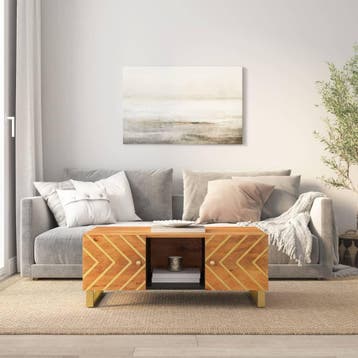 vidaXL Salontafel 100x54x40 cm massief mangohout bruin en, Huis en Inrichting, Tafels | Salontafels, 100 tot 150 cm, Verzenden