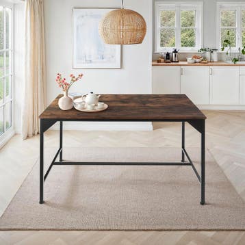 Eettafel Belfast industrieel 120x75x75cm, Verzenden, Nieuw