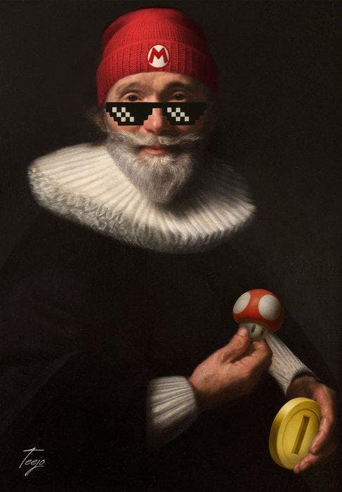 Teejo (1992) - Level UP- Premium poster - Hand signed, Antiek en Kunst, Kunst | Designobjecten