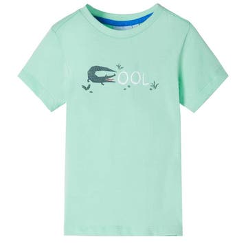 vidaXL Kindershirt met korte mouwen 92 lichtgroen, Verzenden, Nieuw