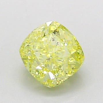 1 pcs Diamant (Natuurlijk gekleurd) - 1.00 ct - Cushion -, Nieuw