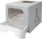 Kattenbak - Kattentoilet - 48x38x38 cm - Grijs - Nobleza •, Dieren en Toebehoren, Kattenbakken, Verzenden, Zo goed als nieuw