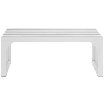 Hocker/zitbank Ribb, lamellenlook, belastbaar tot 350 kg, Verzenden, Nieuw