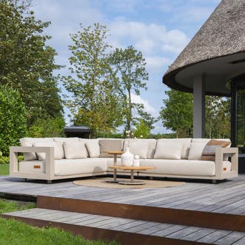 Boaz Metropolitan hoek loungeset 5 delig keramiek latte 4, Ophalen of Verzenden, Nieuw