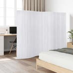 vidaXL Kamerscherm breedte 250 cm hoogte 165 cm bamboe wit, Verzenden, Nieuw