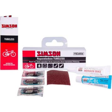 Simson Tubeless reparatiedoos rood met pleisters, blauwe..., Ophalen of Verzenden, Nieuw, Band