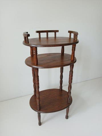 Bijzettafel - Eik - Vintage - Jaren 60