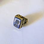 lapis lazuli, messing - Ring - Zijderoute, Antiek en Kunst