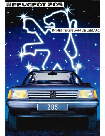 1984 PEUGEOT 205 BROCHURE NEDERLANDS, Boeken, Nieuw, Peugeot, Author