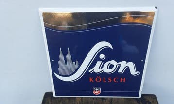 Brauhaus Sion in Cologne - Reclamebord - Emaille, Antiek en Kunst