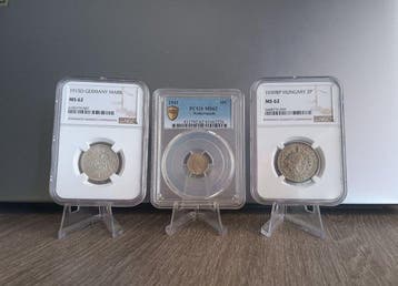 Nederland, Duitsland, Hongarije. 1915D 1 Mark MS62 NGC ,