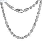 Zilveren rope ketting 50 cm 5 mm breed, Verzenden, Nieuw, Zilver