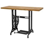 vidaXL Wandtafel naaimachine 110x40x75 cm, Verzenden, Nieuw, Hout, 60 cm of meer