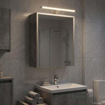 vidaXL Badkamer spiegelkast Beton Grijs 43 x 16 x 62.5 cm, Verzenden, Nieuw