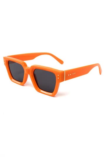 KIMU® Zonnebril Oranje Vierkant Dik Montuur Montuur met Goud, Hobby en Vrije tijd, Feestartikelen, Ophalen of Verzenden, Nieuw