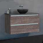 Badmeubel Trend Dynasty 80 Cm Met natuurstenen waskom (4, Huis en Inrichting, Ophalen of Verzenden, Nieuw