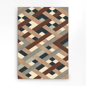*WOONWINKEL* Urban Cotton Timber Wandkleed In Frame M 110x14, Verzenden, Nieuw