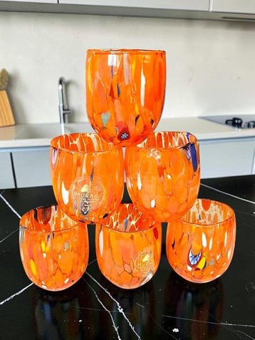 MurArt - MurArt - Drinkset (6) - Glas - Murrine Millefiori