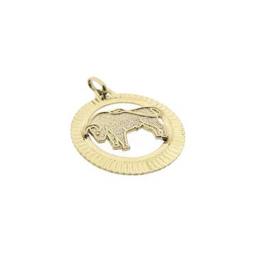 8 karaat sterrenbeeld hanger; Stier (Hanger of bedel), Ophalen of Verzenden, Gebruikt, Goud, Overige merken