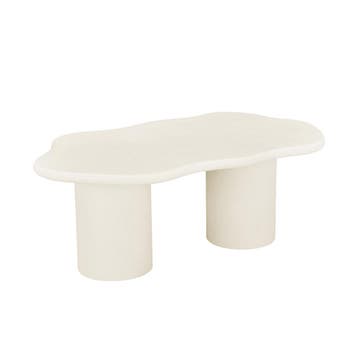 salontafel maya microcement cilinderpoot 120 cm beige, Huis en Inrichting, Verzenden, Nieuw, Industriële meubels, Overige vormen