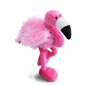 Nici flamingo knuffel - pluche - roze - 25 cm, Verzenden, Nieuw