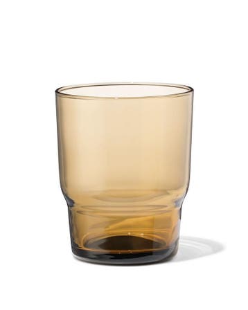 HEMA Waterglas 300ml glas bruin 2+1 gratis, Verzamelen, Glas en Borrelglaasjes, Verzenden, Nieuw
