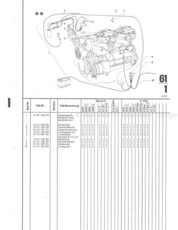 1970 BMW 2500 | 2800 | 3.0 S ONDERDELENHANDBOEK