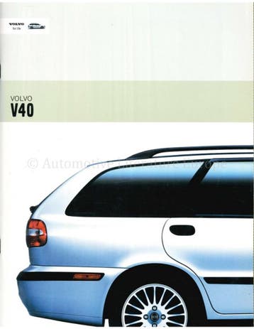 2003 VOLVO V40 BROCHURE FRANS, Nieuw, Volvo, Author