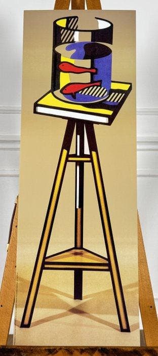 Roy Lichtenstein - Still Life with Goldfish, Impronte, Antiek en Kunst