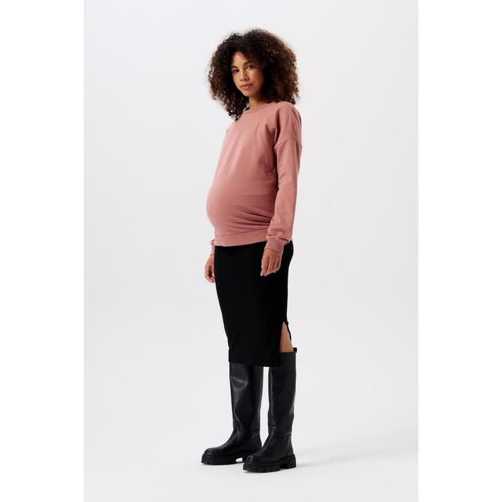 Noppies Zwangerschapsrok Vija  Rib Black, Kleding | Dames, Positiekleding, Nieuw, Verzenden