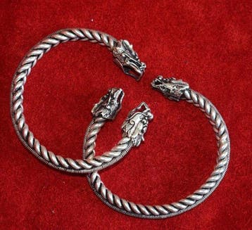 Set van 2 manchetenarmbanden DRAGONS MIAO - HMONG, 92 g