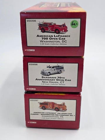 Corgi 1:50 - Model vrachtwagen (3) - American LaFrance 700, Nieuw