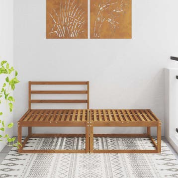 vidaXL Sectie Sofa Eenheden 2 Stuk Naturel, Verzenden, Nieuw, 2 zitplaatsen