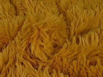 10 meter langharig bont - Okergeel - Pluche stoffen, 120 cm of meer, Geel, Ophalen of Verzenden, Polyester