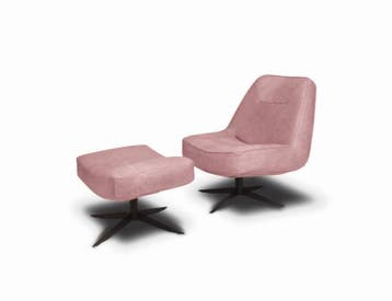 Fauteuil Ego - fauteuils - Roze, Nieuw, Leer