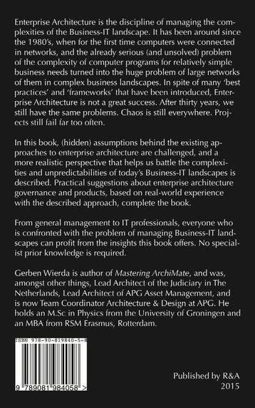Chess and the Art of Enterprise Architecture - Gerben Wierda, Verzenden, Gelezen, Gerben Wierda