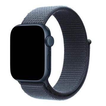 Apple Watch bandje Flyne - geweven - nylon - donkergrijs, Verzenden, Nieuw