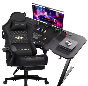 Gaming Set met Bureau en Stoel – Ergonomisch en Verstelbaar, Verzenden, Nieuw