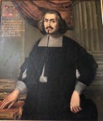 Scuola veneta (XVII) - Ritratto di Bernardino de Trecio, Antiek en Kunst