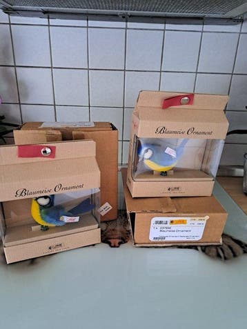 Collectie met dierenthema - Vogel Ornament - Steiff